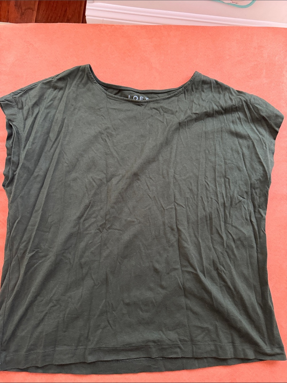 LOFT Deep Olive Green Short Sleeve Tee